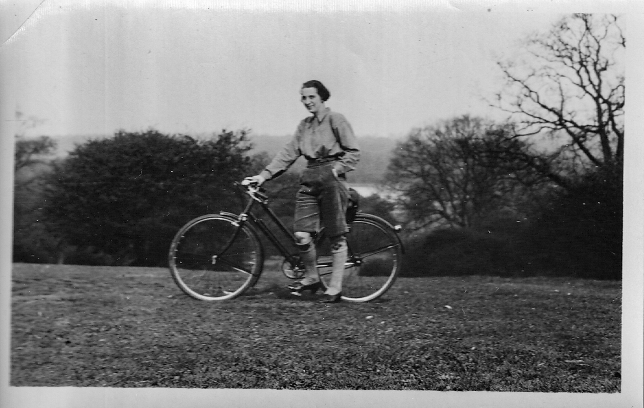 Female on bike